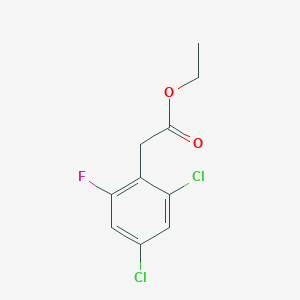 molecular formula C10H9Cl2FO2 B1410190 Ethyl 2,4-dichloro-6-fluorophenylacetate CAS No. 1804880-83-8