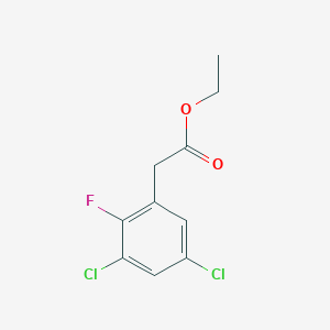 molecular formula C10H9Cl2FO2 B1410192 Ethyl 3,5-dichloro-2-fluorophenylacetate CAS No. 1806350-99-1
