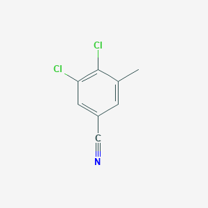 molecular formula C8H5Cl2N B1410196 3,4-Dichloro-5-methylbenzonitrile CAS No. 1806346-88-2
