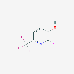 molecular formula C6H3F3INO B1410201 2-Iodo-3-hydroxy-6-(trifluoromethyl)pyridine CAS No. 1227580-12-2