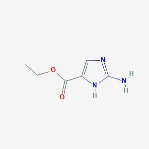 molecular formula C6H9N3O2 B141021 Ethyl 2-amino-1h-imidazole-5-carboxylate CAS No. 149520-94-5