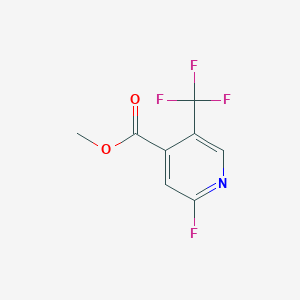 molecular formula C8H5F4NO2 B1410212 Methyl 2-fluoro-5-(trifluoromethyl)isonicotinate CAS No. 1227575-56-5