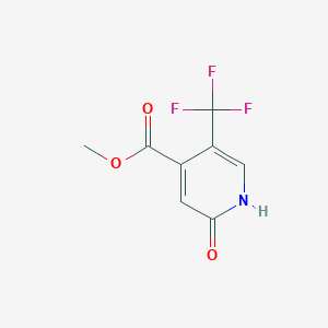 molecular formula C8H6F3NO3 B1410225 Methyl 2-hydroxy-5-(trifluoromethyl)isonicotinate CAS No. 1227594-84-4