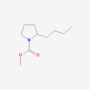 molecular formula C10H19NO2 B141023 Methyl 2-butylpyrrolidine-1-carboxylate CAS No. 131119-51-2
