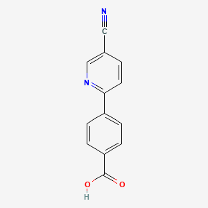 molecular formula C13H8N2O2 B14102468 4-(4-Cyanopyridin-2-yl)benzoic acid 