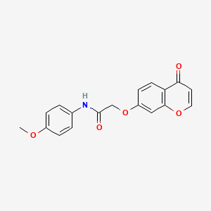 molecular formula C18H15NO5 B14102497 N-(4-methoxyphenyl)-2-[(4-oxo-4H-chromen-7-yl)oxy]acetamide 