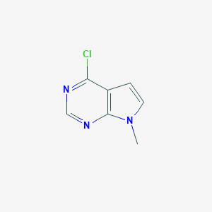 molecular formula C7H6ClN3 B141025 4-Chloro-7-methyl-7H-pyrrolo[2,3-d]pyrimidine CAS No. 7781-10-4