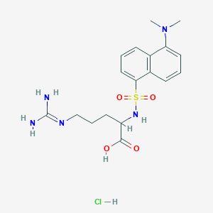 molecular formula C18H26ClN5O4S B14102629 alpha-Dansyl-L-arginine hydrochloride 