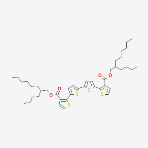 molecular formula C42H58O4S4 B14102874 Quaterthiophene]-5,5'''-diyl] 