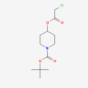 molecular formula C12H20ClNO4 B1410304 Tert-butyl 4-(2-chloroacetoxy)piperidine-1-carboxylate CAS No. 1704122-01-9