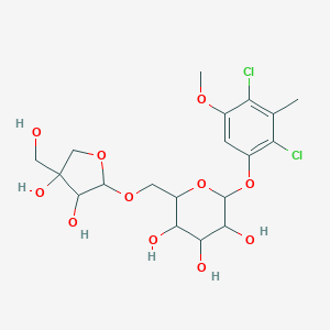 molecular formula C19H26Cl2O11 B141031 Curguligine B CAS No. 143601-10-9