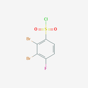 molecular formula C6H2Br2ClFO2S B1410320 2,3-Dibromo-4-fluorobenzenesulfonyl chloride CAS No. 1804931-89-2