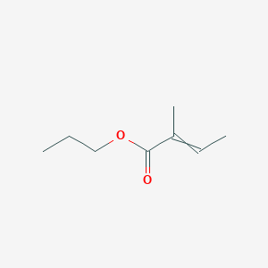molecular formula C8H14O2 B14103442 Propyl 2-methylbut-2-enoate 