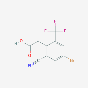 2-[4-Bromo-2-cyano-6-(trifluoromethyl)phenyl]acetic acid