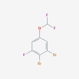 1,2-Dibromo-5-difluoromethoxy-3-fluorobenzene