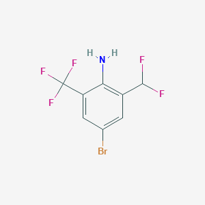 4-Bromo-2-(difluoromethyl)-6-(trifluoromethyl)aniline