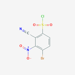 4-Bromo-2-cyano-3-nitrobenzenesulfonyl chloride