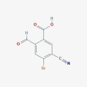 4-Bromo-5-cyano-2-formylbenzoic acid