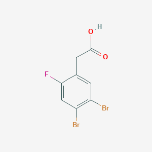 4,5-Dibromo-2-fluorophenylacetic acid