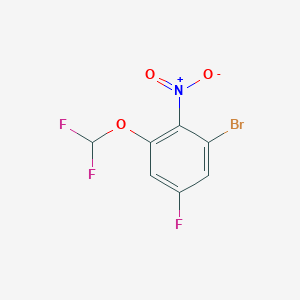 1-Bromo-3-difluoromethoxy-5-fluoro-2-nitrobenzene