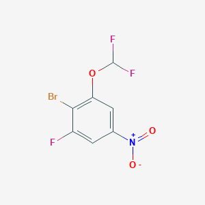 1-Bromo-2-difluoromethoxy-6-fluoro-4-nitrobenzene