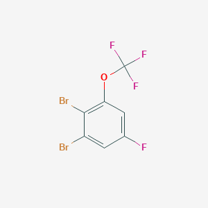 molecular formula C7H2Br2F4O B1410374 1,2-Dibromo-5-fluoro-3-(trifluoromethoxy)benzene CAS No. 1803785-44-5