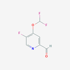 4-Difluoromethoxy-5-fluoro-2-formylpyridine