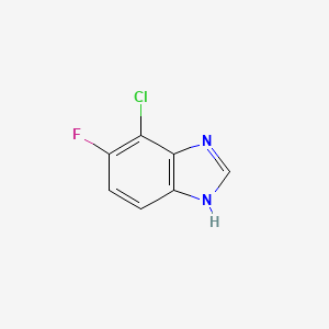 molecular formula C7H4ClFN2 B1410387 4-Chloro-5-fluoro-1H-benzo[d]imidazole CAS No. 1360902-43-7