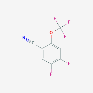 molecular formula C8H2F5NO B1410394 4,5-Difluoro-2-(trifluoromethoxy)benzonitrile CAS No. 1806314-90-8