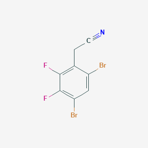 4,6-Dibromo-2,3-difluorophenylacetonitrile