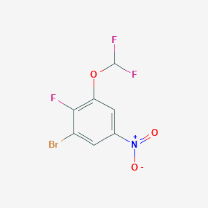 1-Bromo-3-difluoromethoxy-2-fluoro-5-nitrobenzene