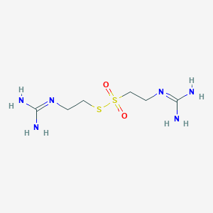 molecular formula C₆H₁₈Br₂N₆O₂S₂ B014104 2-[2-[2-(Diaminomethylideneamino)ethylsulfanylsulfonyl]ethyl]guanidine CAS No. 91784-03-1
