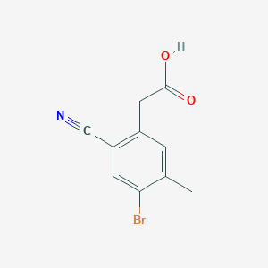 4-Bromo-2-cyano-5-methylphenylacetic acid