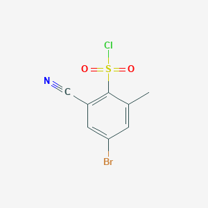 4-Bromo-2-cyano-6-methylbenzenesulfonyl chloride