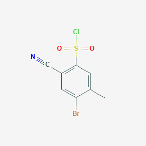 4-Bromo-2-cyano-5-methylbenzenesulfonyl chloride