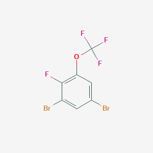 molecular formula C7H2Br2F4O B1410432 1,5-Dibromo-2-fluoro-3-(trifluoromethoxy)benzene CAS No. 1803779-16-9