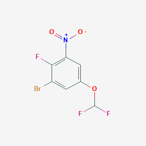 1-Bromo-5-difluoromethoxy-2-fluoro-3-nitrobenzene