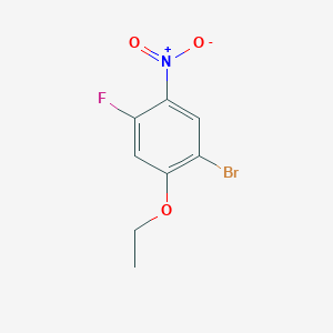 molecular formula C8H7BrFNO3 B1410443 1-Bromo-2-ethoxy-4-fluoro-5-nitrobenzene CAS No. 1805530-62-4