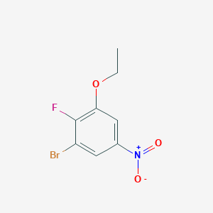 molecular formula C8H7BrFNO3 B1410444 1-Bromo-3-ethoxy-2-fluoro-5-nitrobenzene CAS No. 1807139-14-5