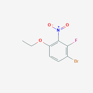 molecular formula C8H7BrFNO3 B1410451 1-Bromo-4-ethoxy-2-fluoro-3-nitrobenzene CAS No. 1807079-05-5