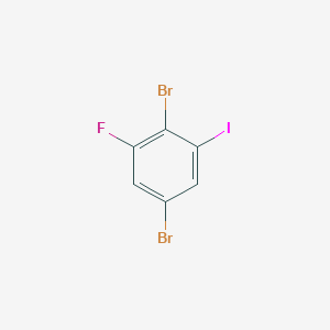 molecular formula C6H2Br2FI B1410452 1,4-Dibromo-2-fluoro-6-iodobenzene CAS No. 1803778-24-6