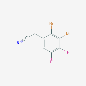 molecular formula C8H3Br2F2N B1410458 2,3-Dibromo-4,5-difluorophenylacetonitrile CAS No. 1804939-09-0