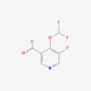 4-Difluoromethoxy-3-fluoro-5-formylpyridine