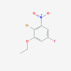 molecular formula C8H7BrFNO3 B1410463 1-Bromo-2-ethoxy-4-fluoro-6-nitrobenzene CAS No. 1805026-25-8