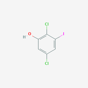 molecular formula C6H3Cl2IO B1410472 2,5-Dichloro-3-iodophenol CAS No. 1803809-27-9