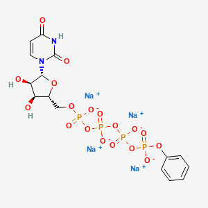 molecular formula C15H16N2Na4O18P4 B14104771 MRS2768 tetrasodium salt 