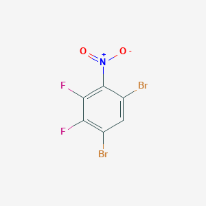 molecular formula C6HBr2F2NO2 B1410511 1,5-Dibromo-2,3-difluoro-4-nitrobenzene CAS No. 1806326-14-6