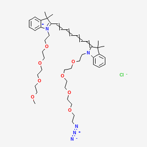N-(m-PEG4)-N'-(azide-PEG4)-Cy7