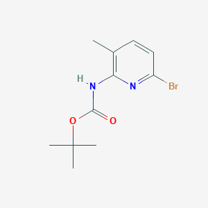 molecular formula C11H15BrN2O2 B1410516 叔丁基(6-溴-3-甲基吡啶-2-基)氨基甲酸酯 CAS No. 1824320-42-4
