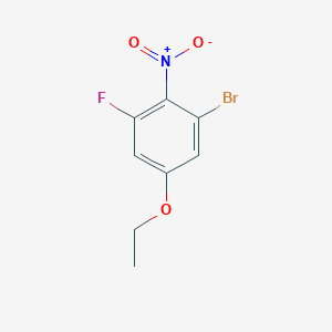 molecular formula C8H7BrFNO3 B1410517 1-Bromo-5-ethoxy-3-fluoro-2-nitrobenzene CAS No. 1805026-76-9